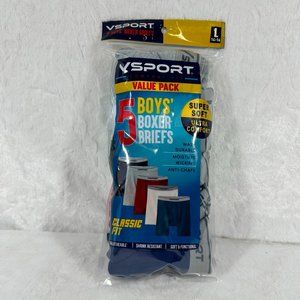 Vsport Boys' 5-Pack Boxer Briefs multi, 14-16 (Boys) Classic Fit Value Pack NEW